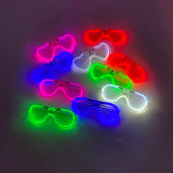 Flashing LED Glasses with Neon Light, Luminous Glasses, Bar Party, Concert Props, Glow Birthday Party, Photo Props Supplies