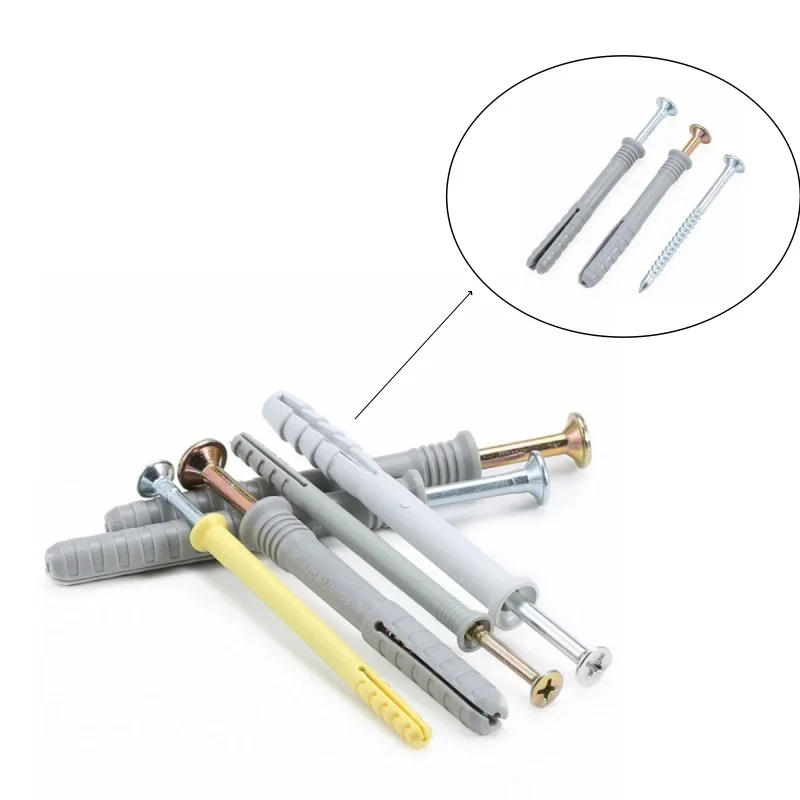 Description Picture 4 of itemExpansion Tube M6M8 M10 Plastic Expansion Tube Pipe with Self-tapping Screws Tube Hollow Wall Anchors Plugs Screws Wall Fastener