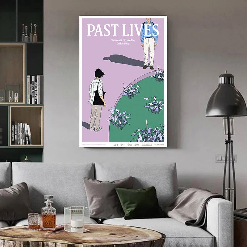 Description Picture 5 of itemPast Lives 2023 Movie Poster Print Romantic Friendship Drama Film Canvas Painting Wall Art for Cinema Living Room Home Decor