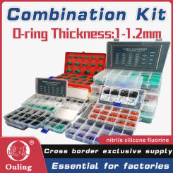 Boxcs1mm Boxcs1.2mm boxed nitrile silicone fluorine rubber repair kit sealing waterproof combination kit gasket o-ring faucet