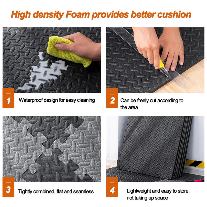 Description Picture 5 of itemEva Foam Mat Anti-Slip Mat Home Rug Gym Puzzle Exercise Yoga Mats Baby Foam Play Interlocking Gym Floor Mat for Home Workout