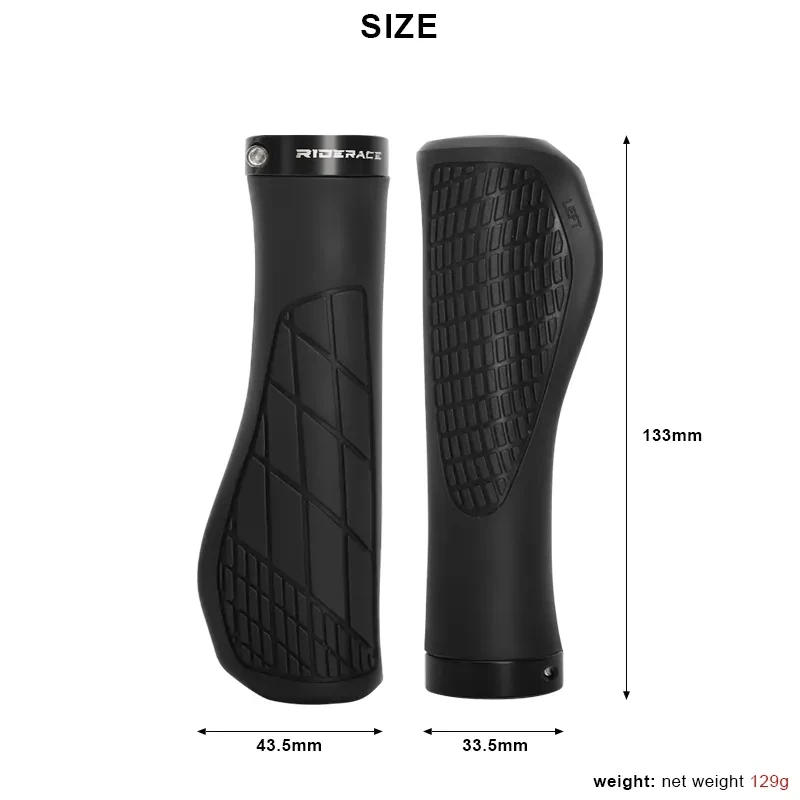 Description Picture 2 of itemBicycle Grips Soft Rubber For MTB Mountain Bike Shockproof Anti-Slip Handlebar Cover Lock On Ergonomic Cycling Handle Bar Parts