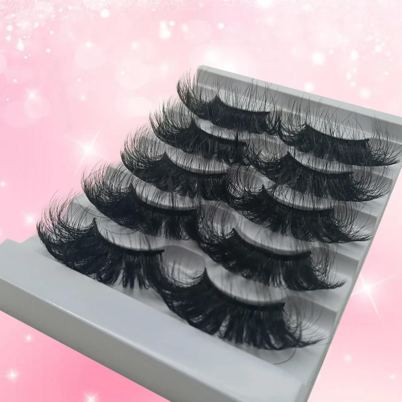 Description Picture 6 of item5 pairs of 25mm super fluffy false eyelashes, artificial thick fluffy eyelashes, naturally extending fluffy and vivid eye makeup