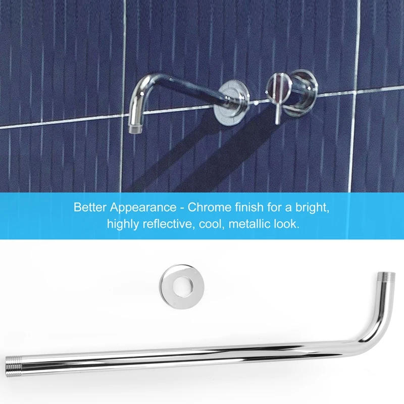 Description Picture 5 of itemHOT Shower Arm Wall-Mounted Extension Rod Stainless Steel Shower Extension Arm Tube Ceiling Shower Accessory For Shower Room
