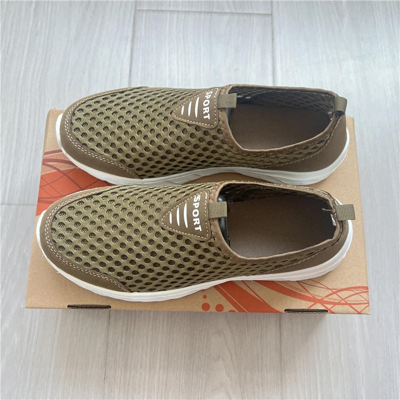 Description Picture 5 of itemSummer Sneakers Shoes for Men Breathable Mesh Lightweight Casual Walking Shoes Slip-On Driving Men Loafers Zapatos Casuales