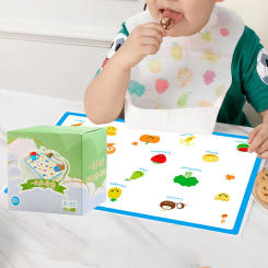 Disposable placemat baby waterproof and oil-proof table mat children's portable baby eating tablecloth