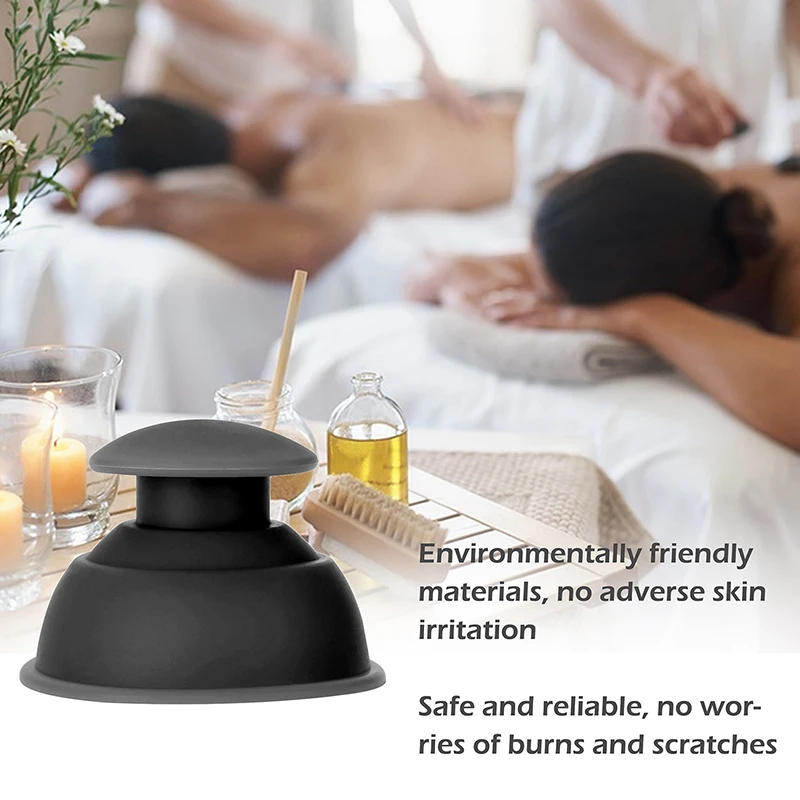 Description Picture 3 of itemVacuum Cans Anti Cellulite Suction Cups Silicone Vacuum Cupping Cup Body Massage Jars Guasha Body Massage Tools Chinese Therapy