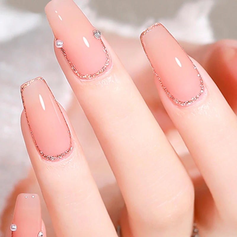 Description Picture 6 of itemKODIES GEL Milky White Gel Nail Polish Spa Color Top Coat 2 IN 1 15ML Nude Pink Repair Natural Nail Varnish Soak Off Manicure