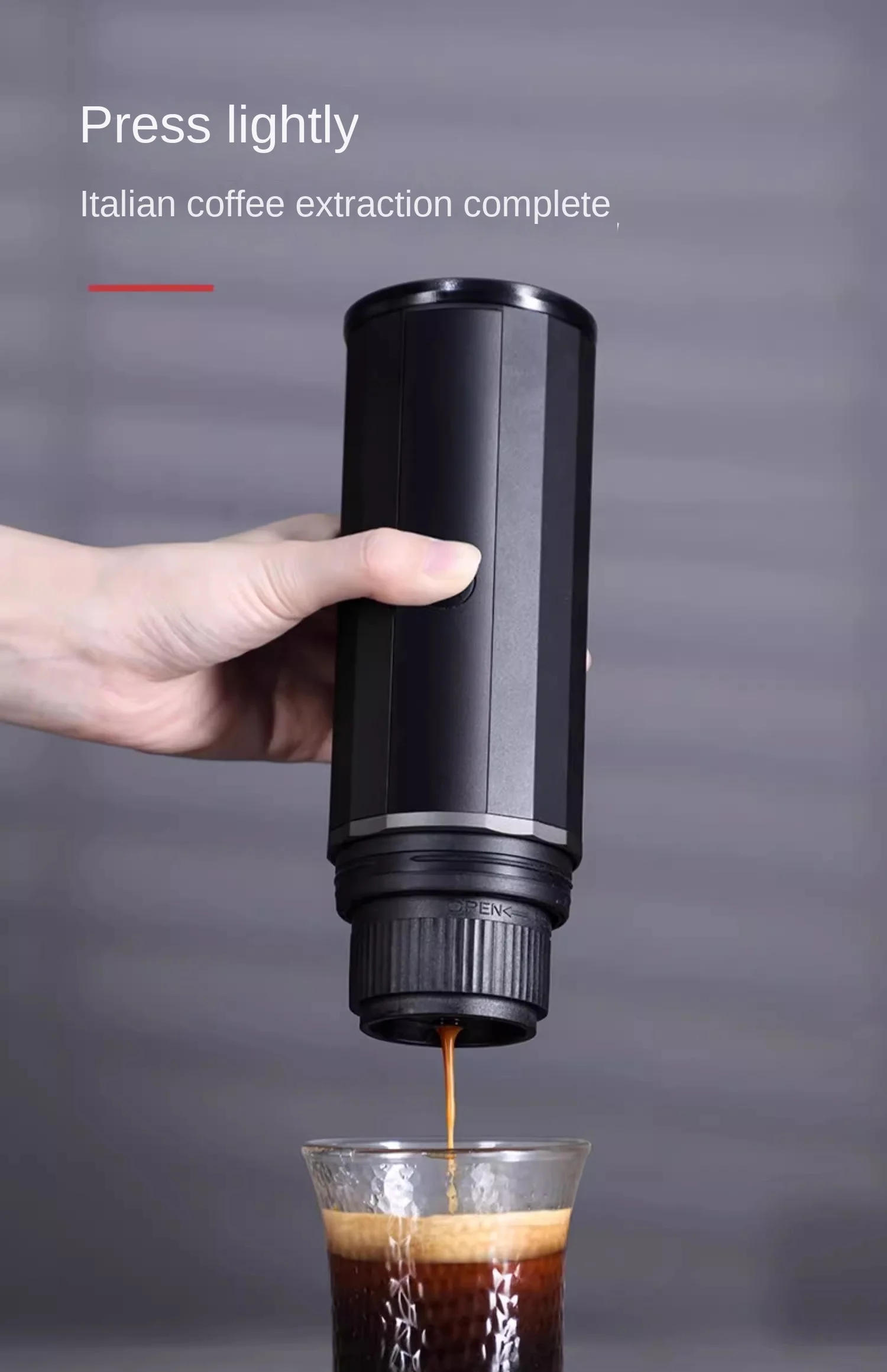 Description Picture 4 of itemHero automatic portable coffee machine Capsule coffee extractor Small outdoor pot for travelers