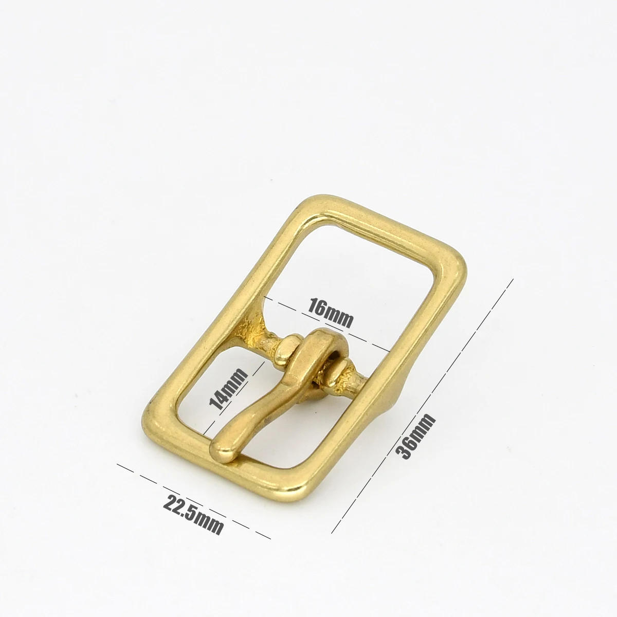 Description Picture 6 of itemBrass Belt Buckle Center Bar Single Pin Buckle for Leathercraft Bag Strap Horse Halter Harness Adjustment Parts Accessories