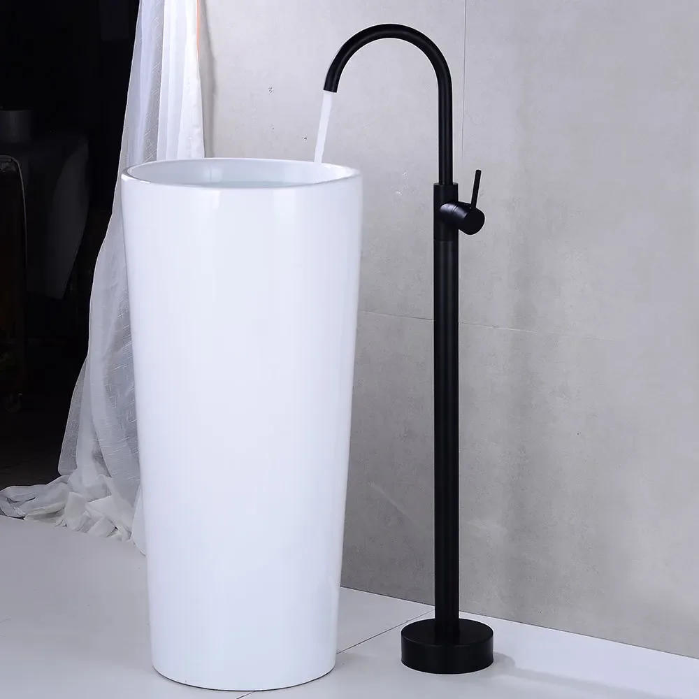 Description Picture 6 of itemBathroom Bathtub Faucet  Free Standing  Gold /Black/Antique/Chrome Mixer Taps Floor Mounted Bath