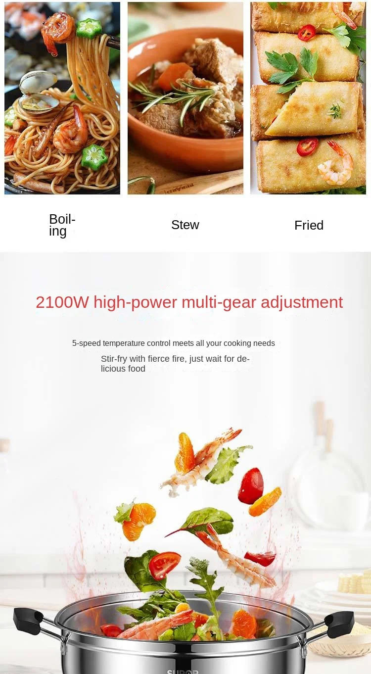 Description Picture 3 of itemSUPOR Electric Steamer Household Multi-function Steaming Stewing Electric Boiler Steaming Dish Multicooker Hotpot Freeshipping