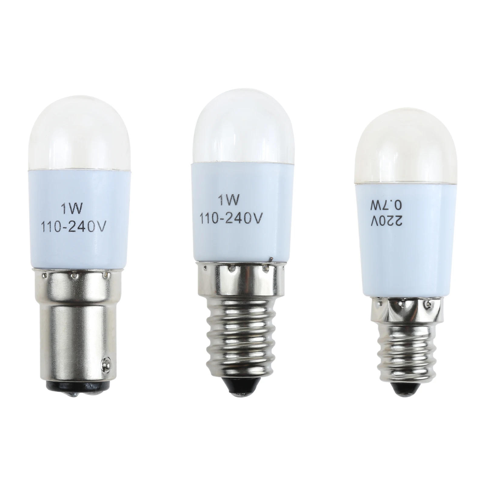 Description Picture 4 of item5pcs Universal Household Sewing Machine Light LED Bulb BA15D/E14/E12 110-220V 01W Illuminate Lamp Threaded /Plug-in Craft Tools