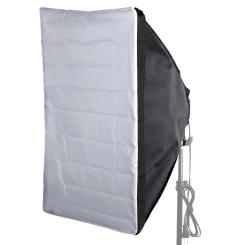 Portable 50 * 70cm / 20" * 28" Umbrella Softbox Reflector for Speedlight External White Cover