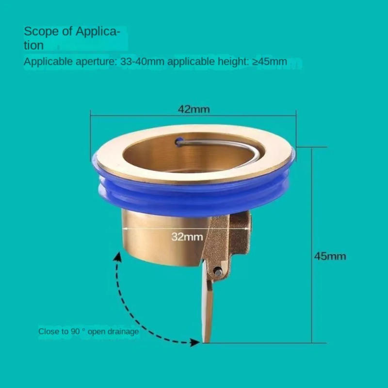 Description Picture 3 of itemBathroom Accessories One Way Valve Shower Drainer Insect Prevention Floor Drain Drain Cover Sewer Strainer Plug Anti Odor