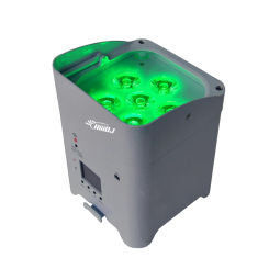 LED 6x15w RGBWA+UV 6in1 Wireless Battery Led  Stage Up Par Light Flight case for Bar Disco Party Home DJ Professional