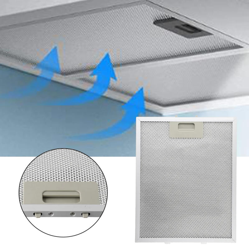 Description Picture 5 of item294mm X 250mm Range Hood Metal Grease Filter Aluminum Cooker Hood Filter Mesh Range Hoods Vent Filters Extractor Fan