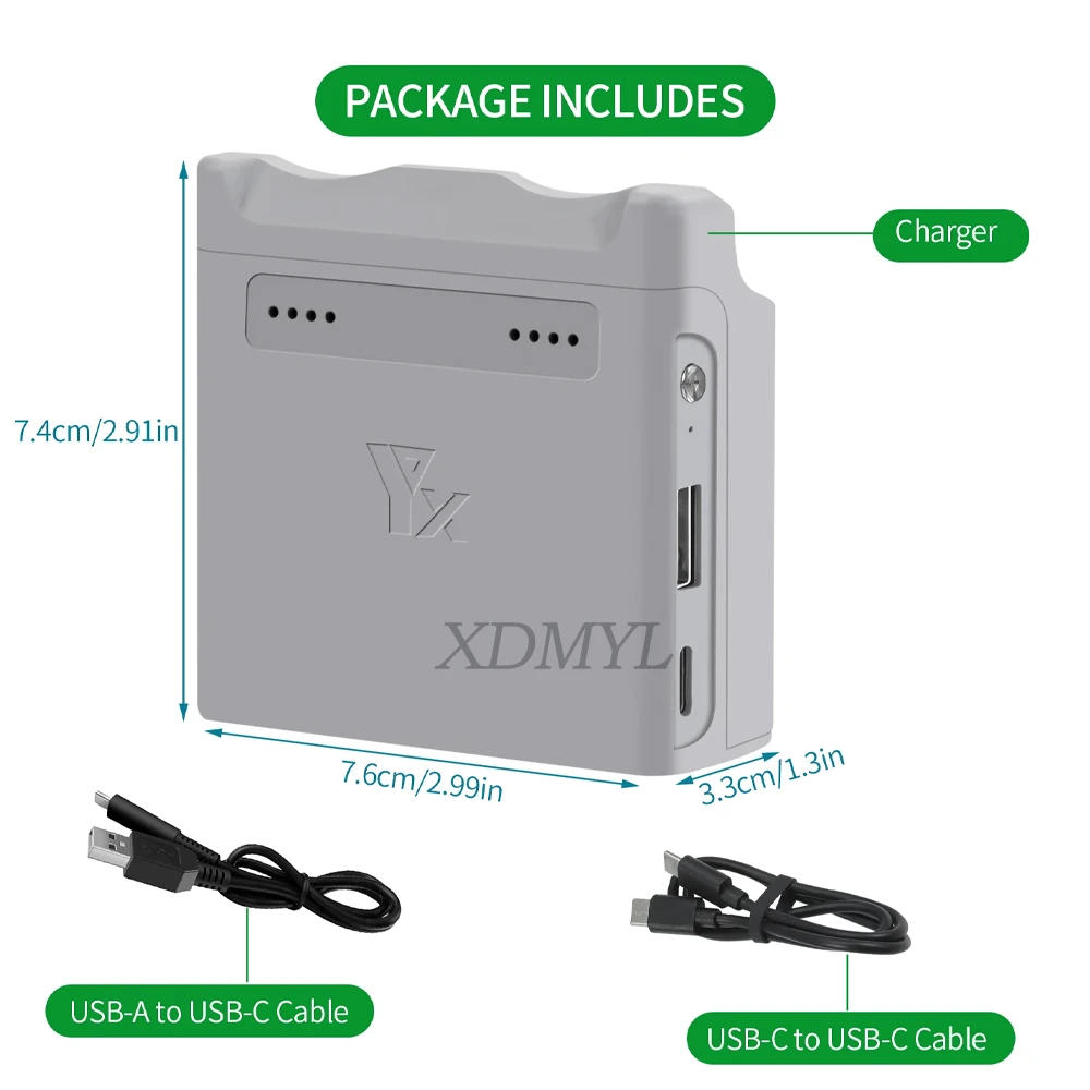 Description Picture 2 of itemTwo-Ways Battery Charger for DJI Neo Fast Charging Hub Two-Way Charging Hub Power Bank Battery Charging Butler Drone Accessories