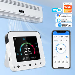 Tuya smart home WiFi Thermostat Air Conditioner USB Power IR Temperature Humidity Infrared Controller work with Alexa Google