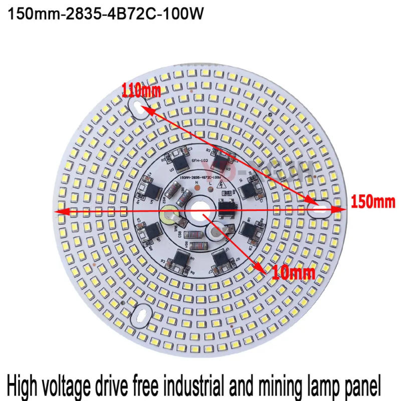 Description Picture 4 of itemUltra bright No Driver Light Linear Panel LED chip 50W 100W 150W 200W light board for Full Power DIY High Bay Lamps