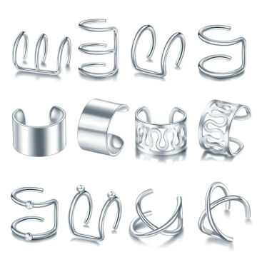 New Design Alloy Braid Clips Hair Jewelry Non Piercing Ear Cuffs Braid Dreadlock Accessories Braid Jewelry Tools for Women Men