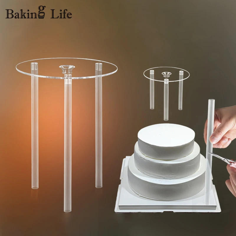 Description Picture 2 of itemMultilayer Cake Stand Hanging Mat Support Round Frame Dessert Stand Separator Stacking Rack Baking Tools