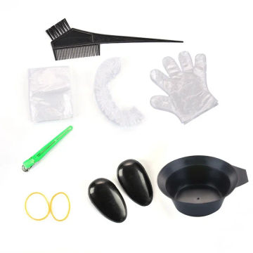 8Pcs/Set New Hairdressing Salon Hair Color Brushes Bowl Combo Dye Tint Tool Kit