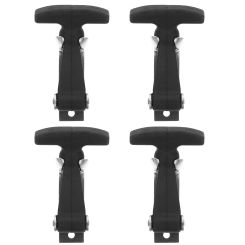 4 Pcs T-Lock Buckle Hood Latches Flexible Draw Automotive Car Drawers Accessories Vehicle Engine Hasps Locks Zipper T-Handle