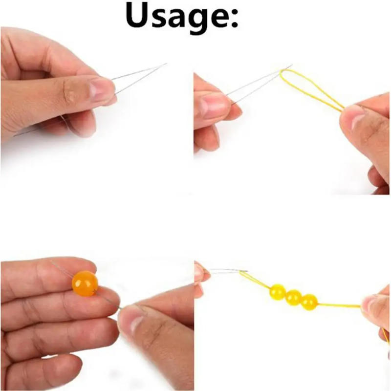 Description Picture 3 of itemBig Eye Beading Needles Collapsible Eye Needles For String Seed Waist Beads Bracelet Necklace And Jewelry Making DIY Tools