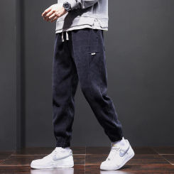 2024 Elegant Fashion Harajuku Slim Fit Ropa Hombre Loose Casual All Match Leggings Solid Straight Cylinder Pockets Harlan Pants