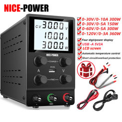NICE-POWER DC Power Supply Variable,0-30V 0-10A Adjustable Switching DC Regulated Bench Power Supply,Coarse and Fine Adjustment