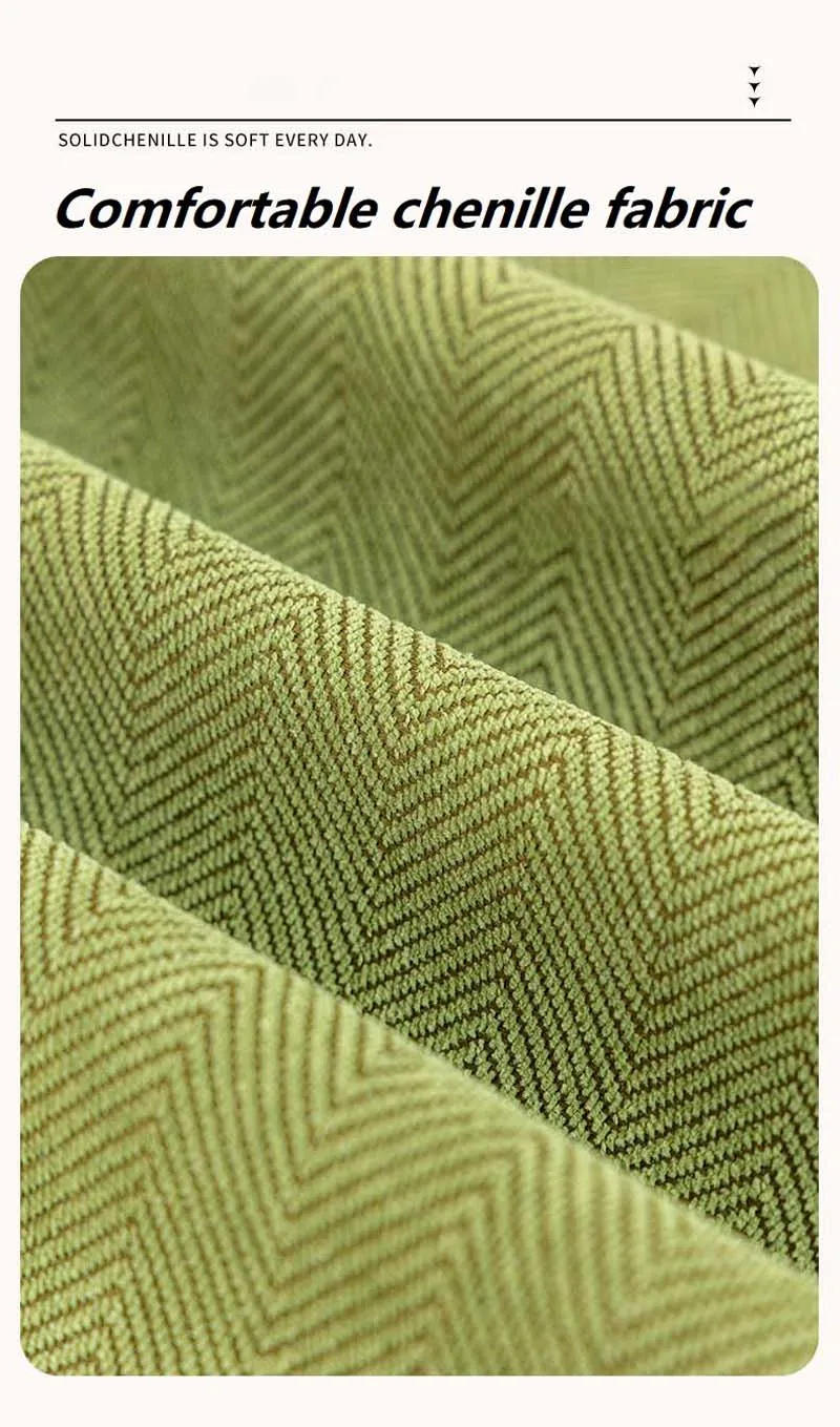 Description Picture 6 of itemIrregular Shaped Soft Sofa Towel Solid Color Luxury Sofa Covers for Living Room All Season Universal Anti-slip Couch Covers