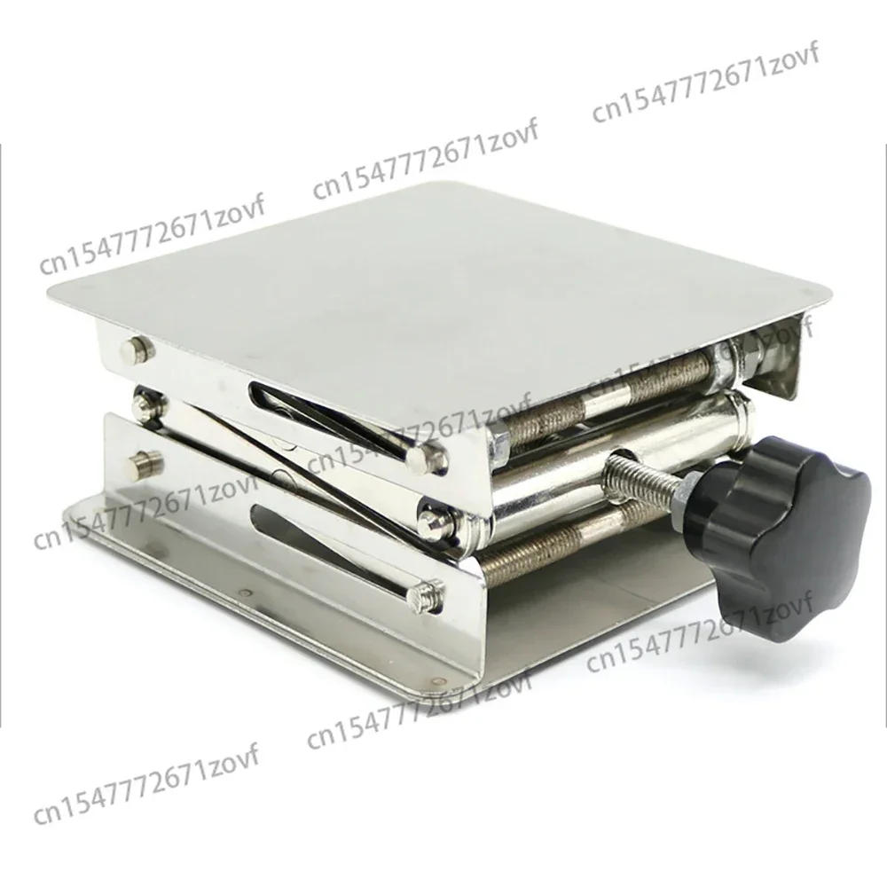 Description Picture 2 of itemManual Stainless Steel Lifting Table (150x150MM) â€“ 45-150MM Adjustable Lifter for Lab & Woodworking Engraving