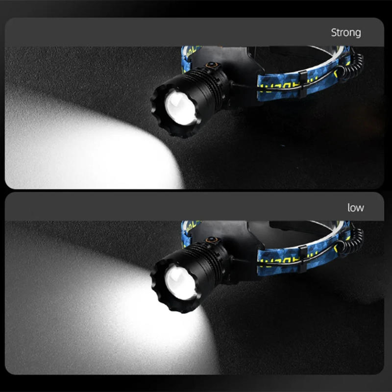Description Picture 4 of itemHigh Power LED Headlamp Spotlight Long-range Wick Headlight Super Bright Telescopic Zoom Head Lamp Flashlight Fishing Light