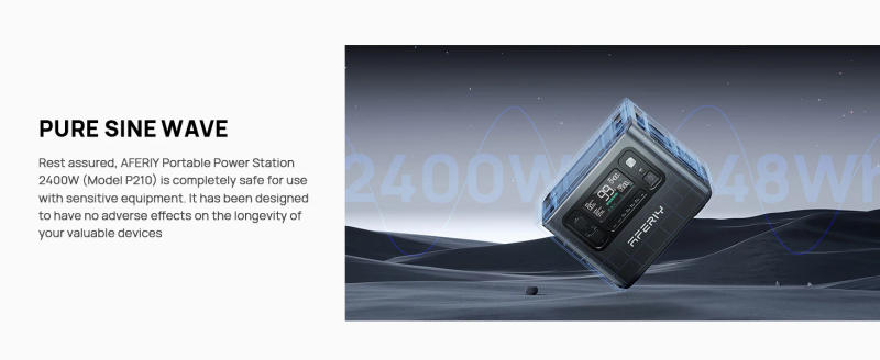 Description Picture 5 of itemPortable Power Station 2400W 2048Wh Power Station LiFePO4 Battery Quick Charge in 1.5H 6 AC Outlets UPS Solar Generator