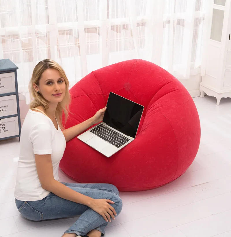 Description Picture 6 of itemHot Lazy Inflatable Sofa Chair PVC Single Lounger Ball Sofa Couch Tatami Living Room Chair Furniture