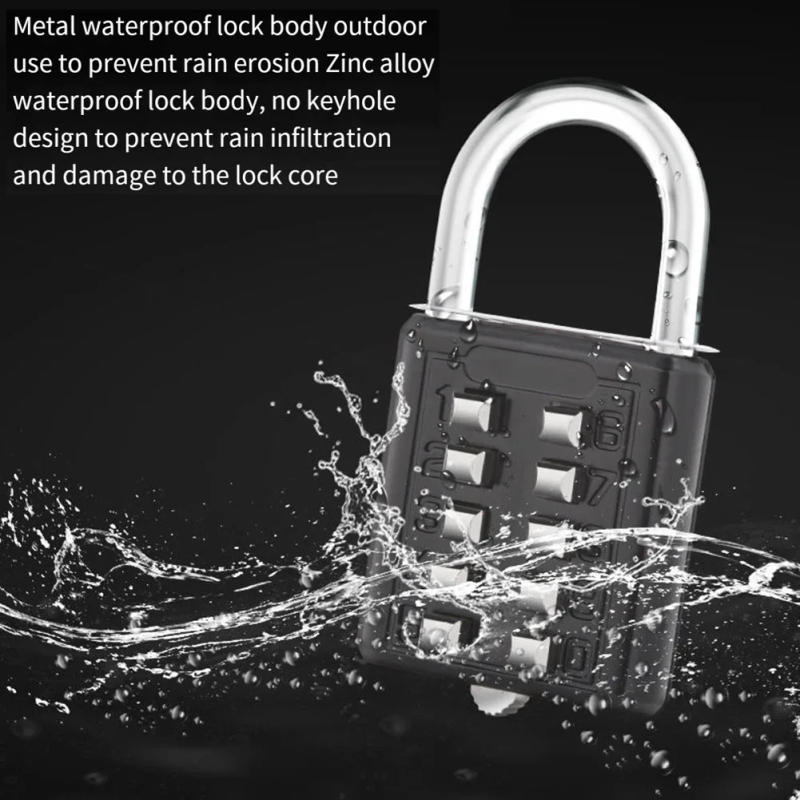 Description Picture 5 of itemLock Body Luggage Manual Measurement Deviation Iron Doors Lock Body Lockers Password Lock Zinc Alloy Black