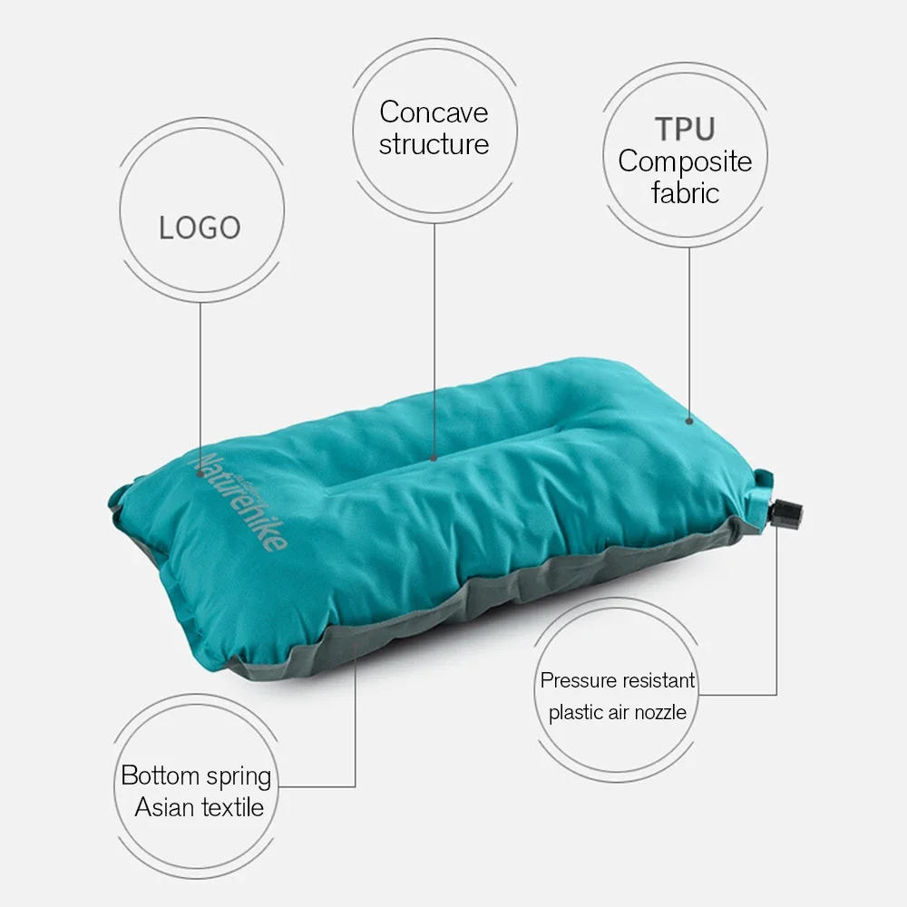 Description Picture 5 of itemCamping Travel Sponge Pillow, Ultralight Inflatable Pillow Lightweight for Neck and Lumbar Support, Camping and Hiking