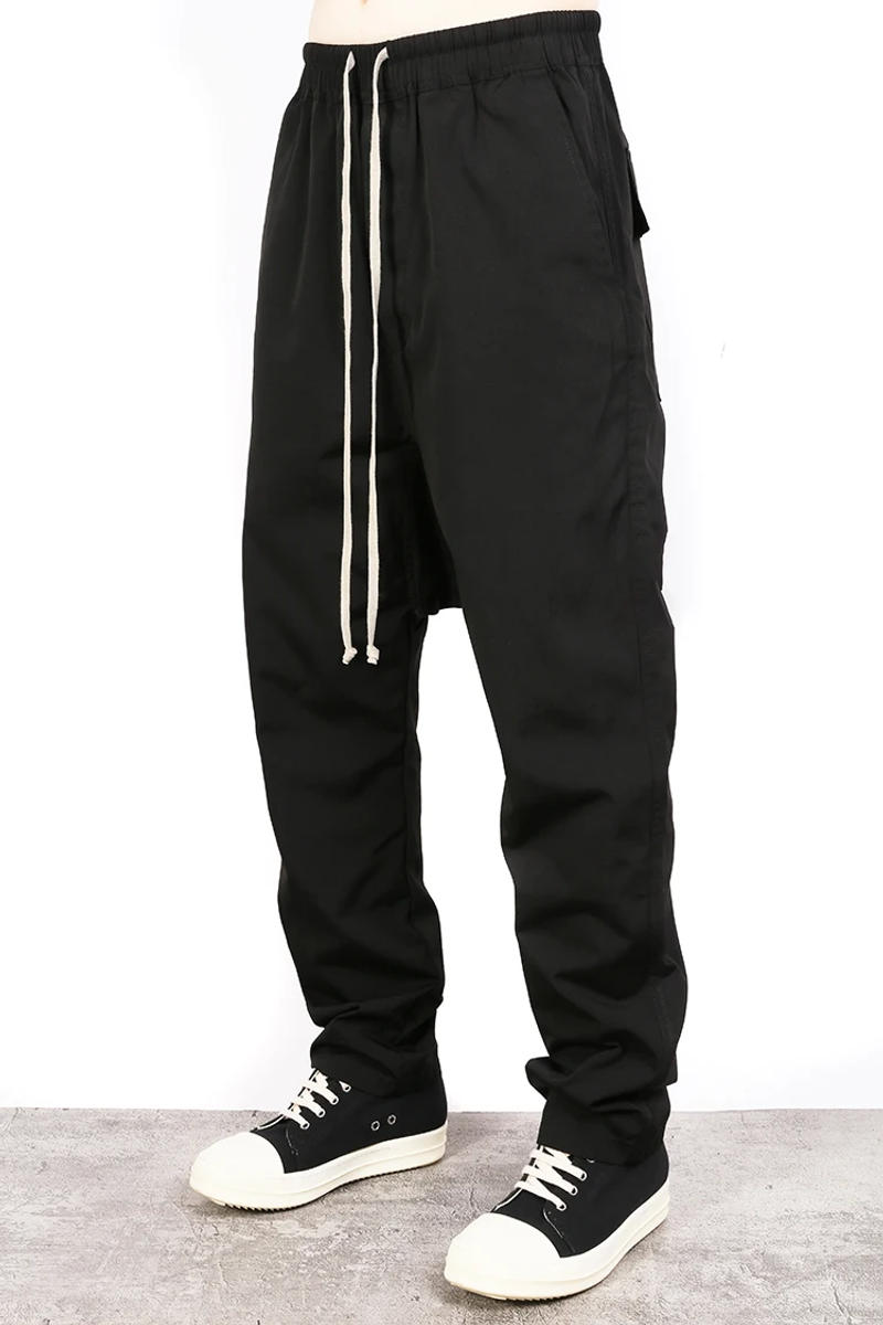 Description Picture 6 of itemSummer Owens Pants Fashion Design Dark Ro Causal Sports Straight Pants Spring/summer Slim Basic Drop Crotch Slacks Pants