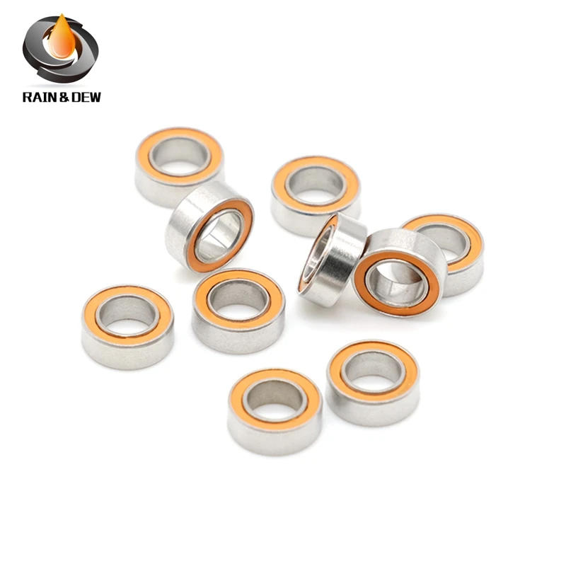 Description Picture 2 of item10Pcs SMR74-2RS SMR74 RS 4x7x2.5 mm ABEC7 Stainless Steel hybrid Si3n4 ceramic bearing 4*7*2.5 Without Grease Fast Turning