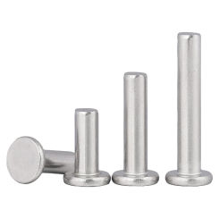 5/10/50pcs M2 M2.5 M3 M4 M5 M6 M8 Gb109 Aluminum Flat Thin Wafer Punch Self-plugging Solid Rivet Rod Diameter 2-8mm