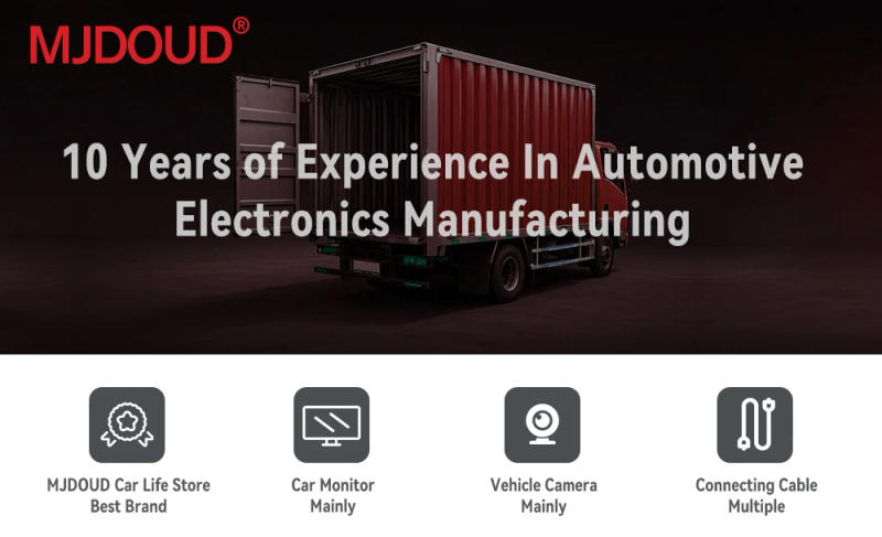 Description Picture 3 of itemMJDOUD 7 Inch Truck Monitor Kit, 24V AHD 1080P Rear View/Front Camera Waterproof IP68 for Trailer/RV Parking, Easy Install Guide