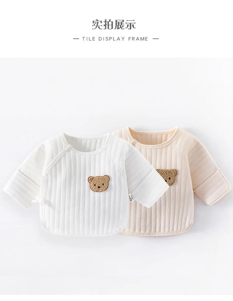 Description Picture 2 of itemNew Born Winte Clothing Baby Girl Full Sleeve Warm Sweaters Infant Boy Cotton Knit Tops Autumn Cardigan Cartoon Tee Sleepwear