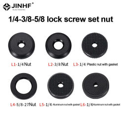 1/4 3/8 5/8 Screw Nut Hot Shoe Seat Lock Knob Flash Stand Tripod Ballhead Mount Adapter Photography Accessories Camera Screw