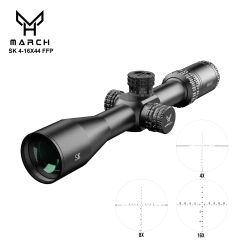 March SK 4-16x44 FFP IR Hunting Rifle Scope Optical Tactical Riflescopes PCP Airgun Airsoft Sight Glass Etched Reticle