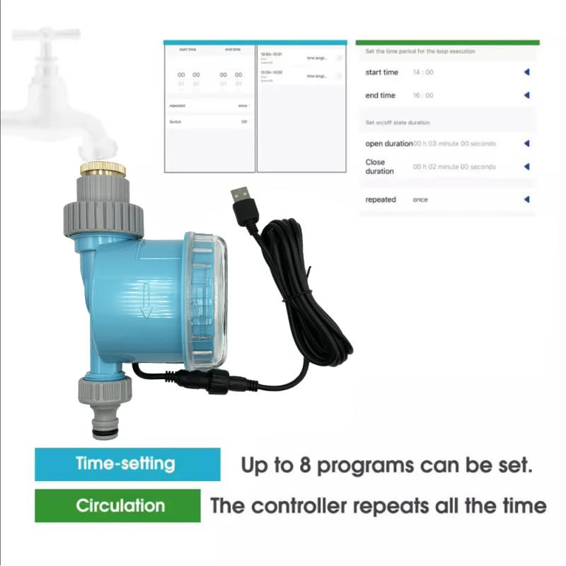 Description Picture 5 of itemWiFi Wireless Garden Water Timer Smart Phone Remote Controller Home Greenhouse Outdoor Irrigation Automatic Kit Built-in Gateway