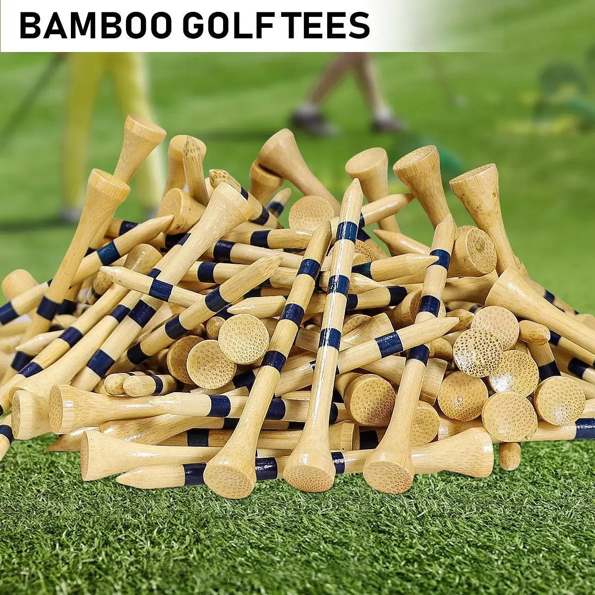 Description Picture 2 of itemPGM 50pcs Bamboo Golf Tees More Durable and Stable TE003-Y