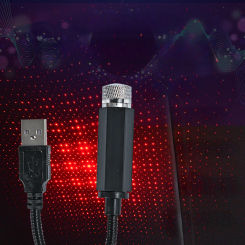 Car Star Ceiling Light Car USB Star Lamp Indoor and Outdoor Projection Atmosphere Light Adjustable Car Interior Decoration Lamp