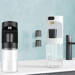 Auto-Clean Touchless Mouthwash Dispenser | Wall-Mounted with 2 Cups & 4 Modes | Magnetic Sensor for Kitchen/Bathroom