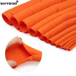 1~10m PET Expandable Braided Sleeve Orange 3~60mm Self-Closed Insulated Wrap Self Closing Sleeved Line Organizer Cable Protector